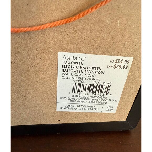 Ashland Halloween Countdown Calendar Coffin Shaped Wall Decor 22.5” Tall - Picture 8 of 12